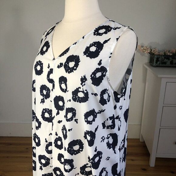 NEW Tendency Lightweight Sleeveless ALine Ankle Length Dress XXL Plus Size White - Picture 9 of 12